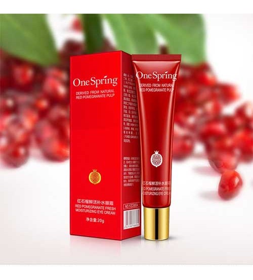 One Spring Red Pomegranate Eye Cream for Anti Aging Anti Wrinkle Dark Circles 20g